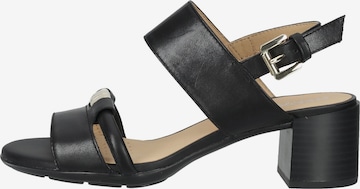 GEOX Strap Sandals in Black: front