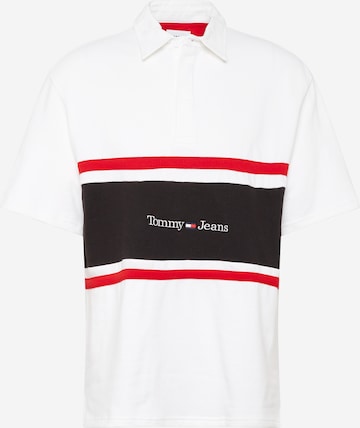 balts Tommy Jeans T-Krekls: no priekšpuses