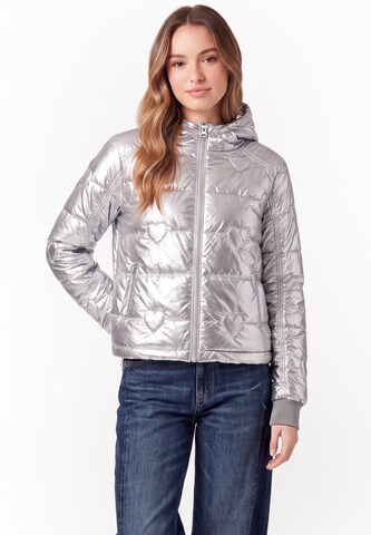 MYMO - Chaqueta de entretiempo en plata: frente
