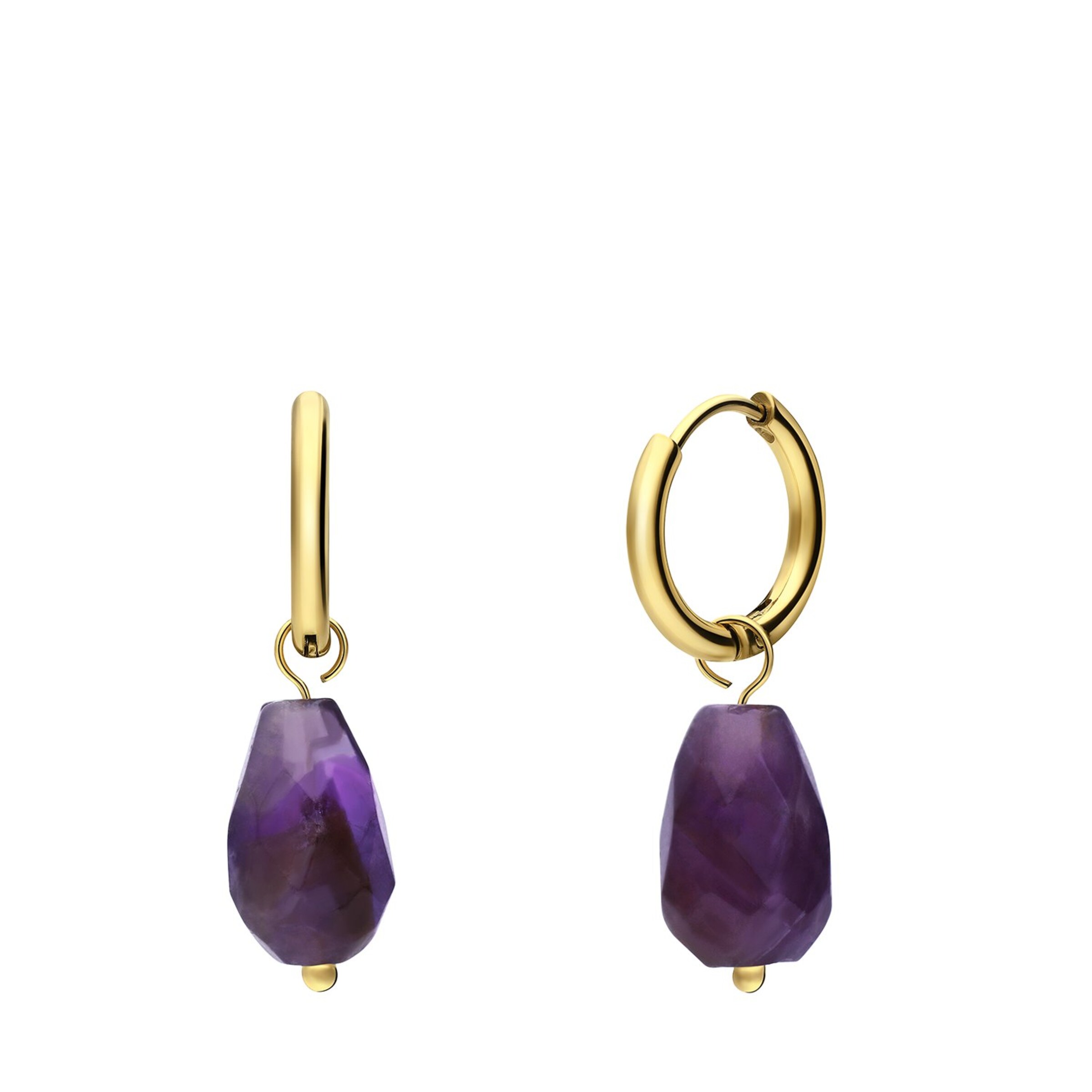 Lucardi Oorbellen in Goud: voorkant