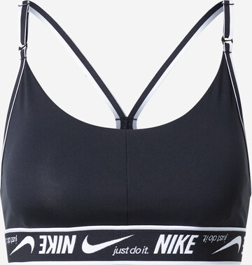 Bustier Soutien-gorge de sport NIKE en noir : devant