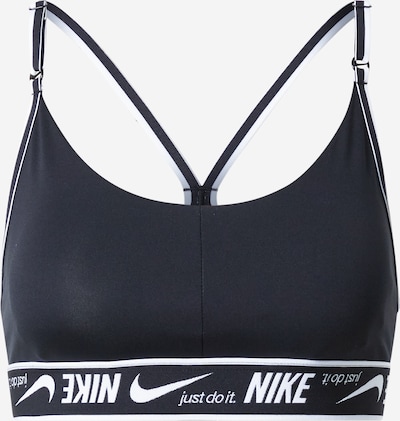 NIKE Soutien-gorge de sport en noir / blanc, Vue avec produit