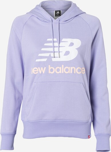 new balance Sweatshirt 'Essentials' in Beige / Lilac / White, Item view