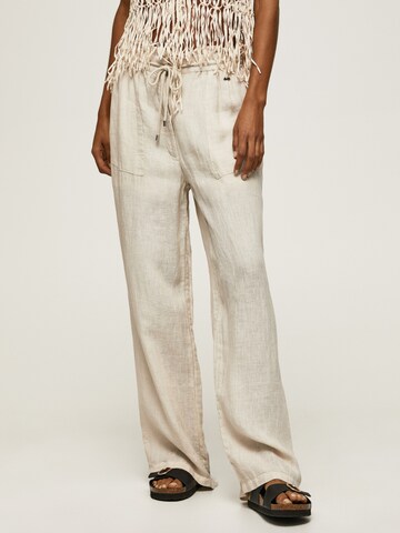 Pepe Jeans Wide leg Pants 'CLOE' in Beige: front