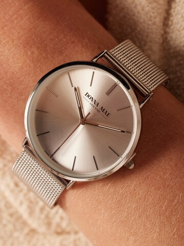 Lucardi Analog Watch 'Mesh' in Silver