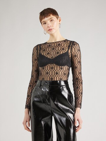 Elisabetta Franchi Shirt in Zwart: voorkant