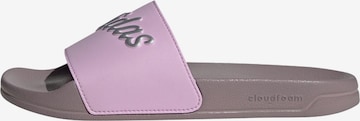 Claquettes / Tongs 'ADILETTE SHOWER' ADIDAS SPORTSWEAR en violet : devant