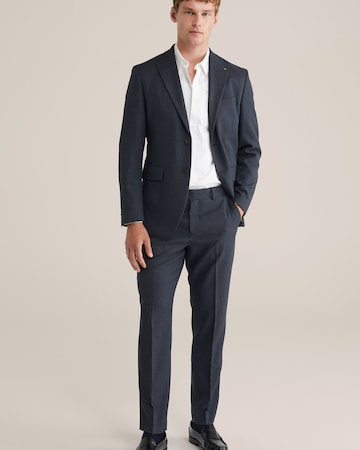 WE Fashion Slimfit Pantalon in Blauw