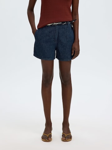 Regular Jean SELECTED en bleu : devant