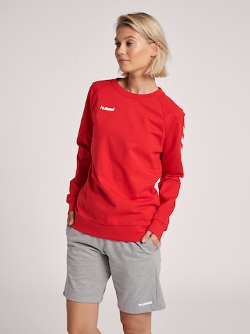 Hummel Športna majica | rdeča barva: sprednja stran