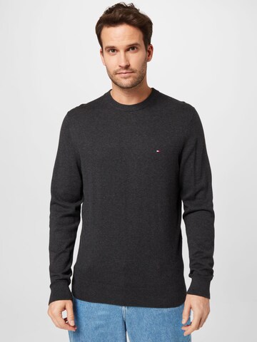 Pull-over TOMMY HILFIGER en gris : devant