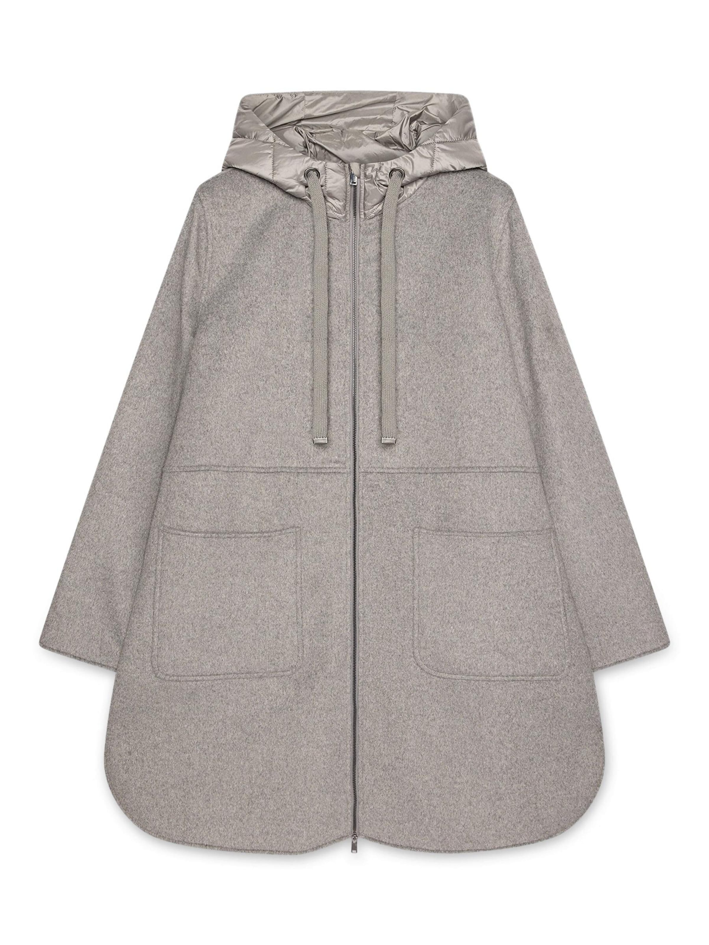 Fiorella Rubino Wintermantel in Grijs: voorkant