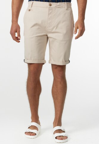 INDICODE JEANS Regular Chino 'Creel' in Beige: voorkant