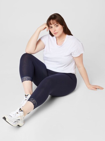 ONLY Carmakoma Skinny Leggings in Blauw