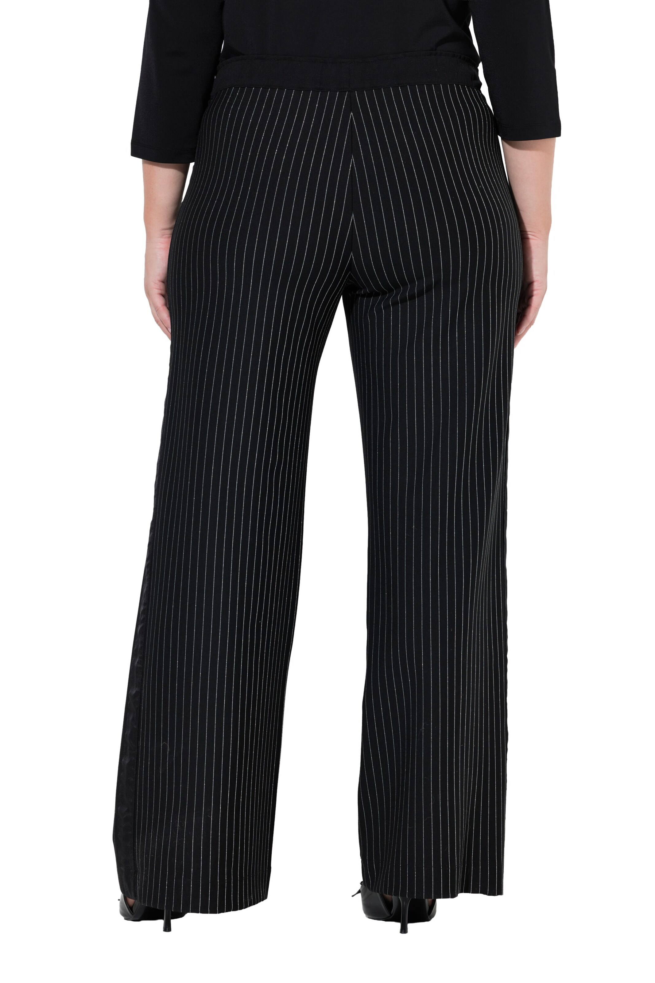 Ulla Popken Wide leg Broek in Zwart