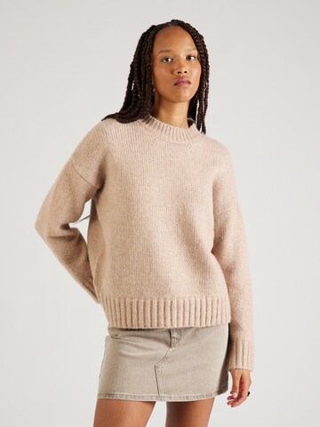 TOPSHOP Sweater in Beige: front