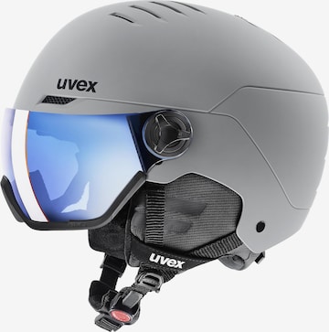 UVEX Skihelm 'Wanted' in Grau: Vorderseite