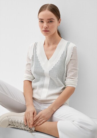 Pull-over s.Oliver en blanc