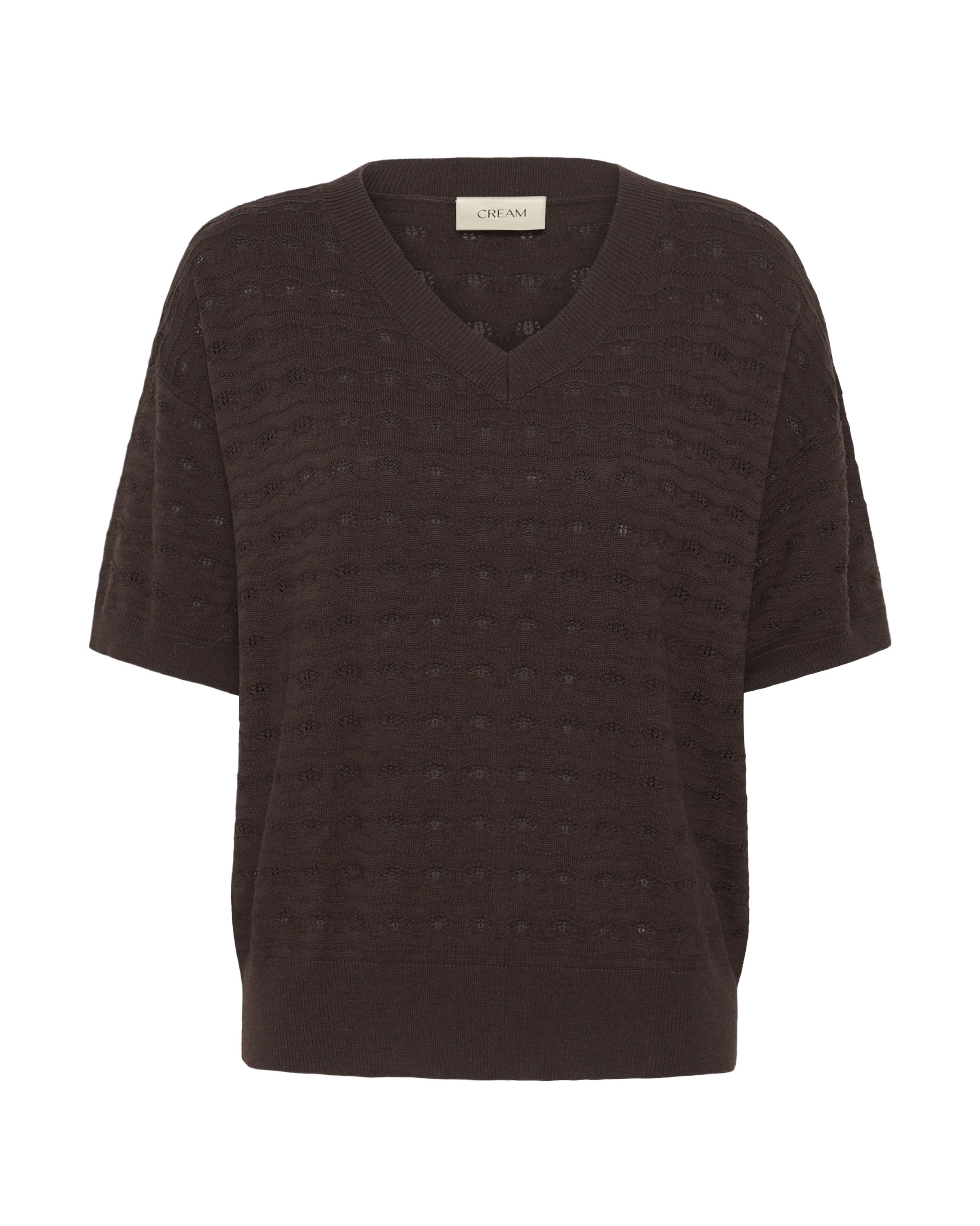 Pull-over 'CRAnnali' Cream en marron : devant