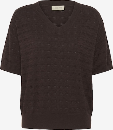 Pull-over 'CRAnnali' Cream en marron : devant