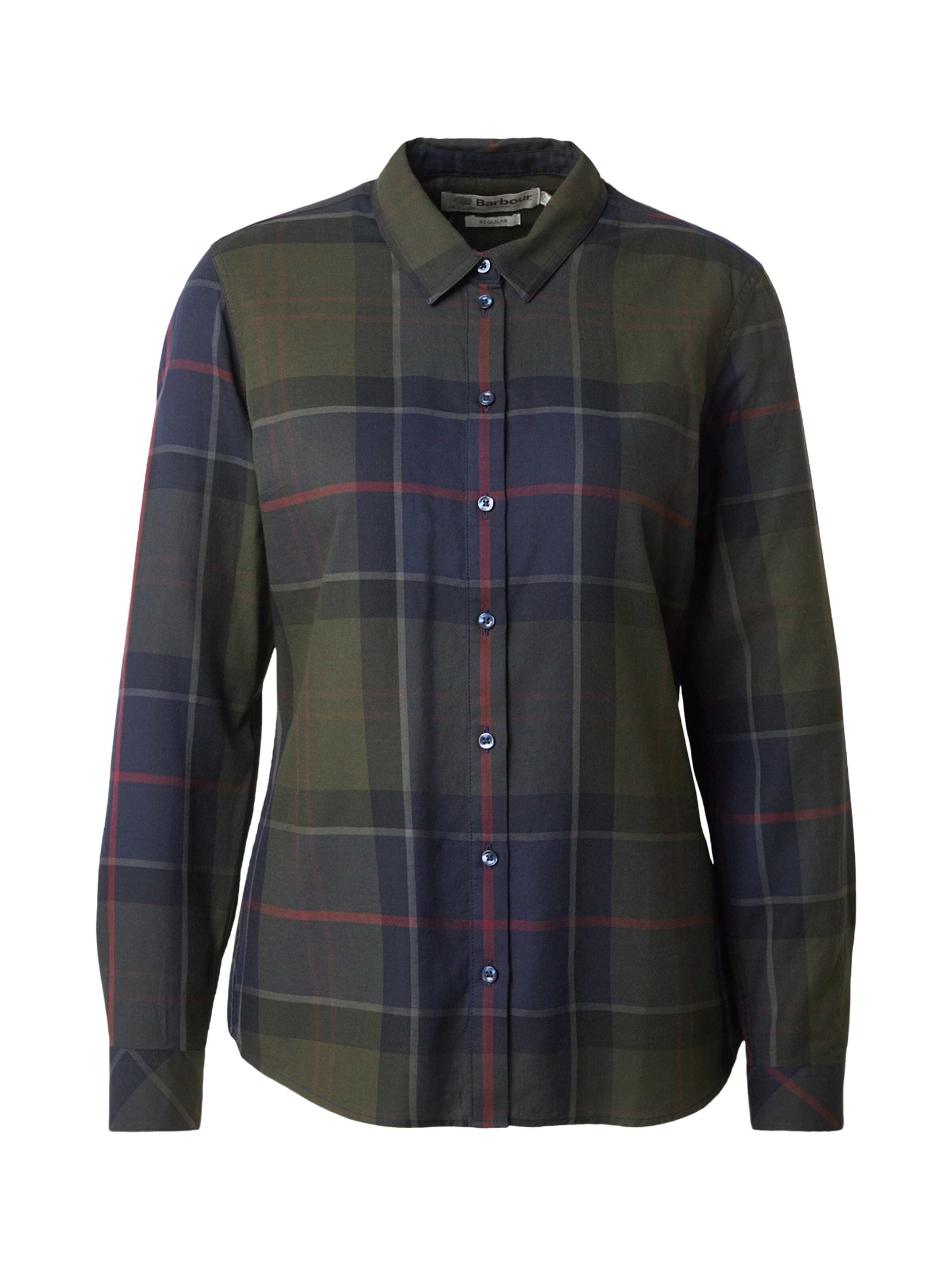 Barbour Blúzka 'Bredon' - Zelená: predná strana