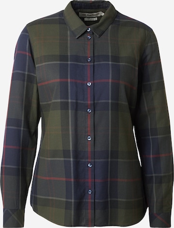 Camicia da donna 'Bredon' di Barbour in verde: frontale