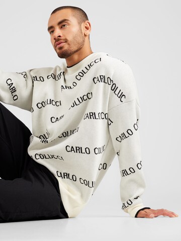 Carlo Colucci Pullover in Weiß