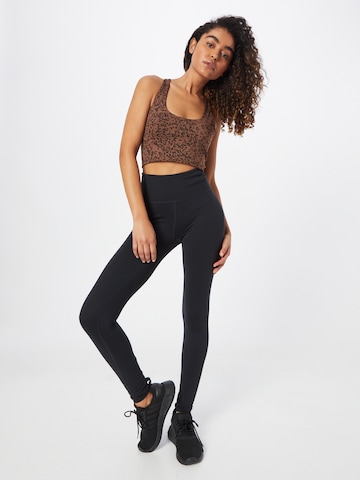 Girlfriend Collective Skinny Športne hlače 'RESET' | črna barva