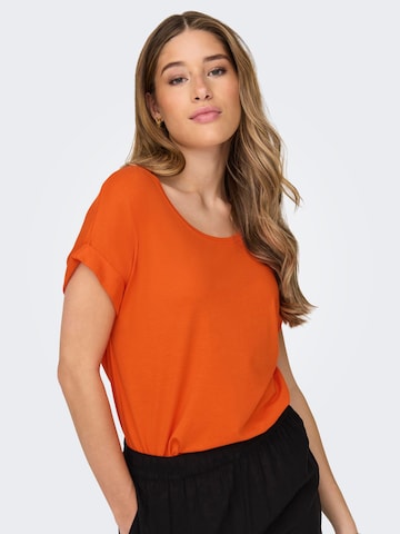 ONLY T-Shirt 'MOSTER' in Orange