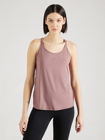 NIKE Sports top 'ONE CLASSIC' in Brown: front