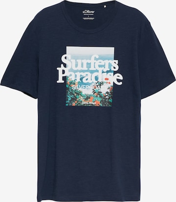 T-Shirt s.Oliver en bleu : devant
