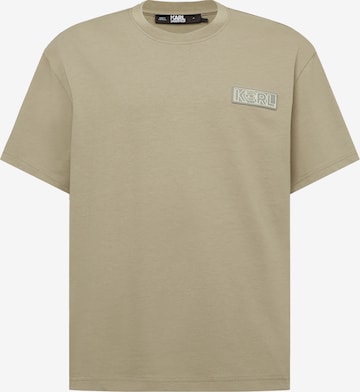 T-Shirt 'Ikonik 2.0' Karl Lagerfeld en beige : devant