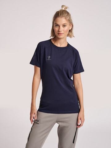 T-shirt fonctionnel Hummel en bleu : devant