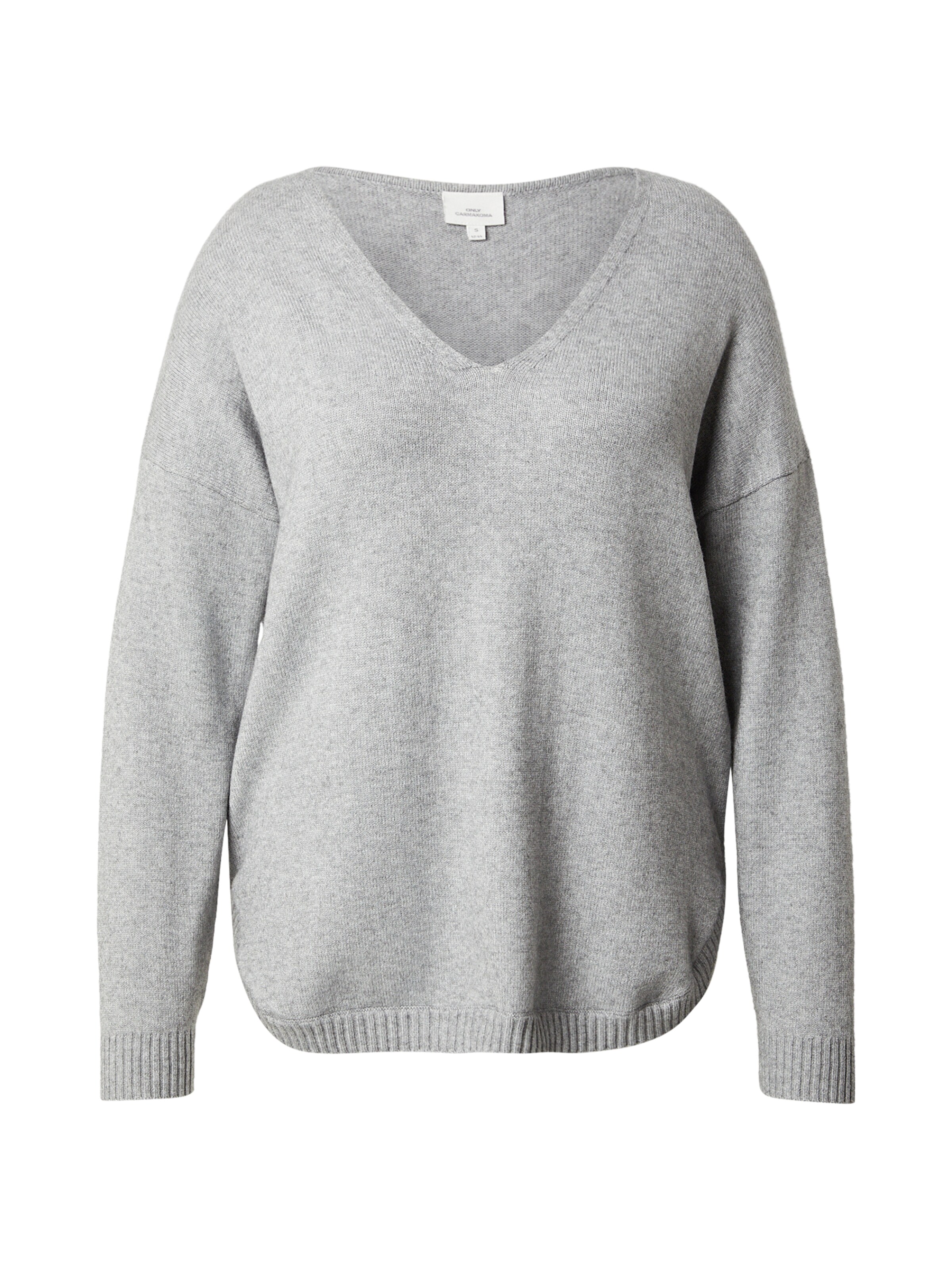 ONLY Carmakoma Pullover 'CARMargareta' in Grau: Vorderseite