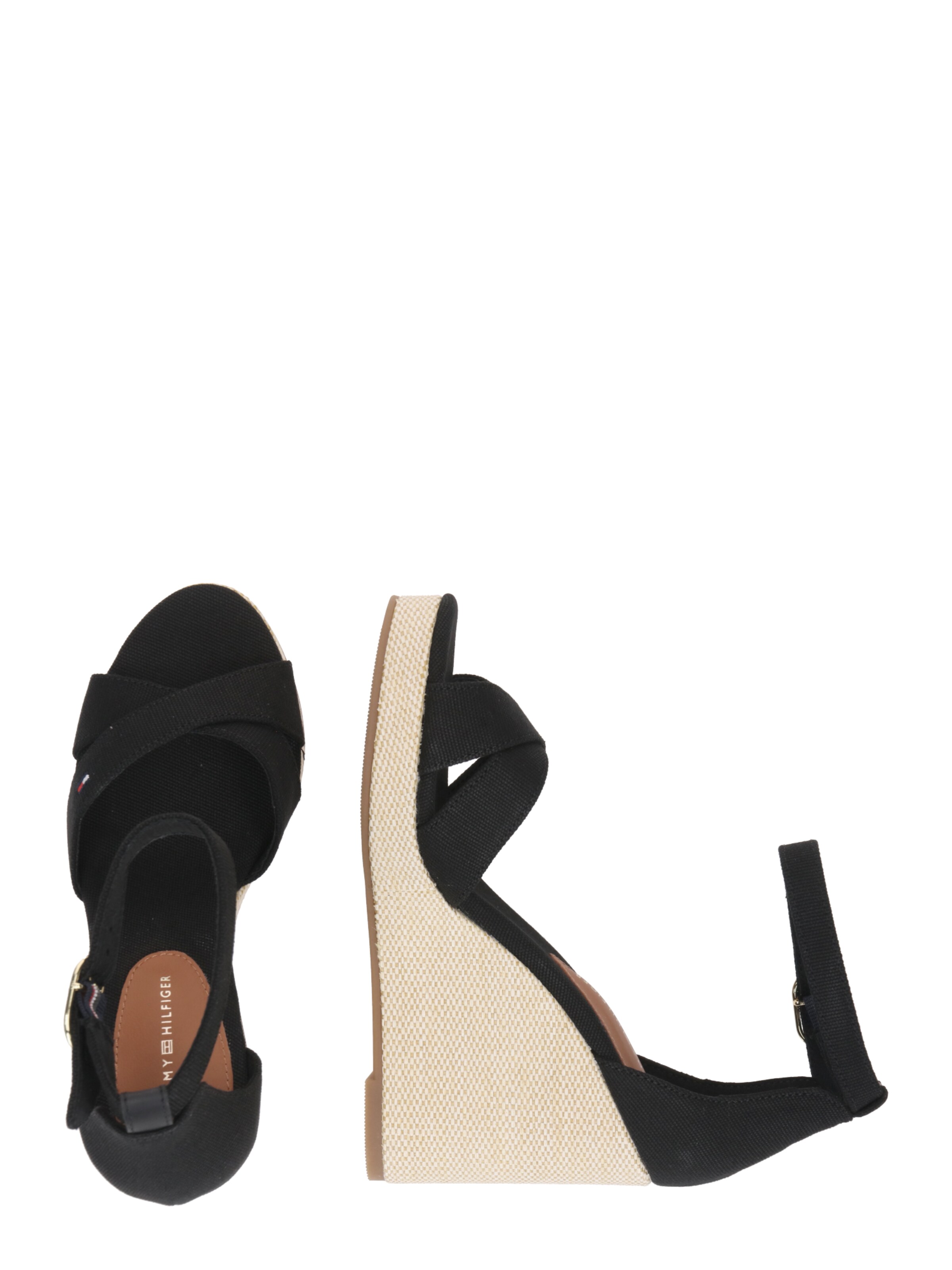 TOMMY HILFIGER Sandale in Schwarz