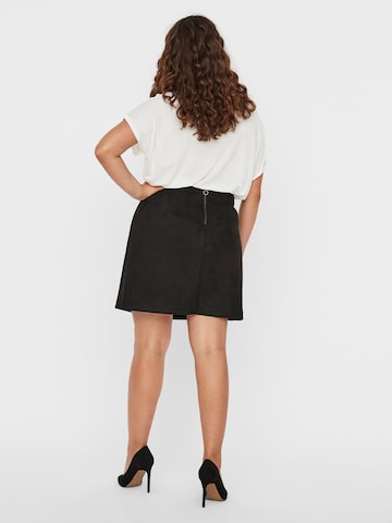 Vero Moda Curve Skirt 'Donna Dina' in Black