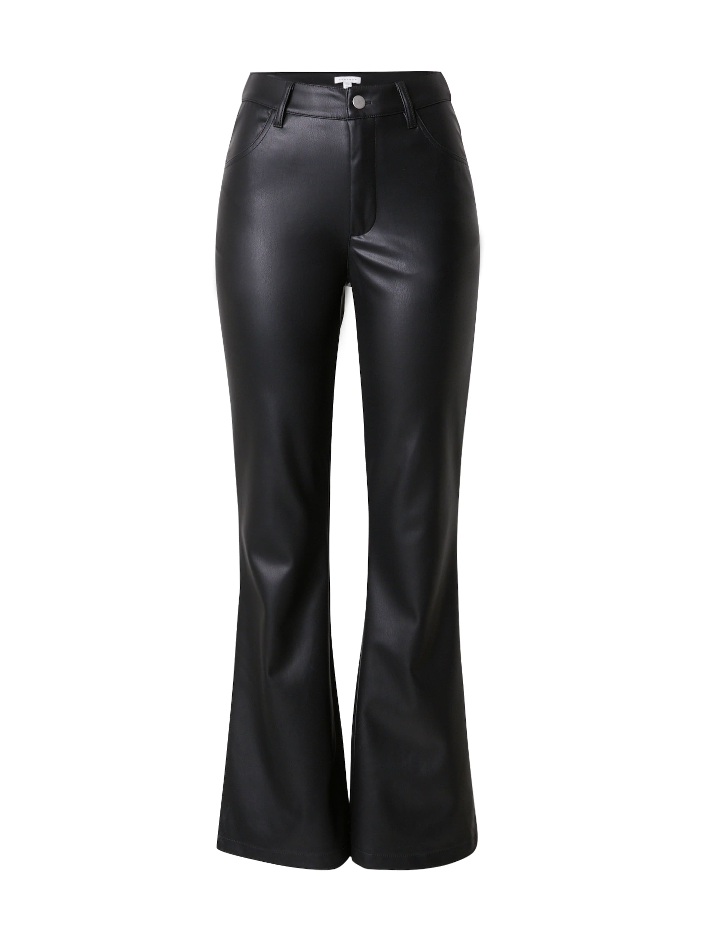 juoda TOPSHOP Kliošinis Kelnės: priekis