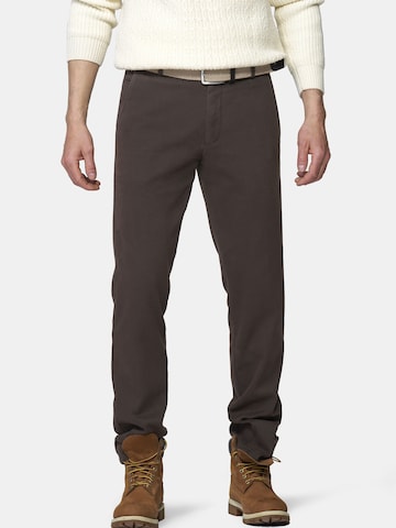 Regular Pantalon chino 'Bonn 2-3615' MEYER en marron : devant