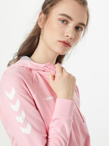 Hummel Sportsweatjacke in Pink