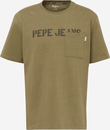 Tricou 'COSBY' de la Pepe Jeans pe verde: față