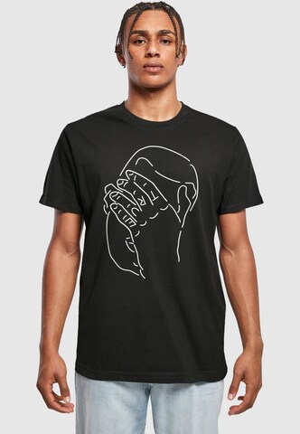 T-Shirt 'True' Mister Tee en noir : devant