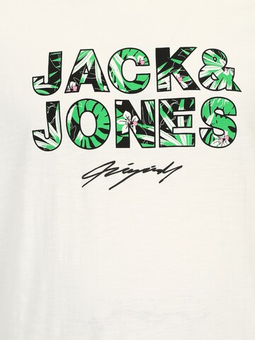 Jack & Jones Plus Koszulka 'Tulum' w kolorze biały
