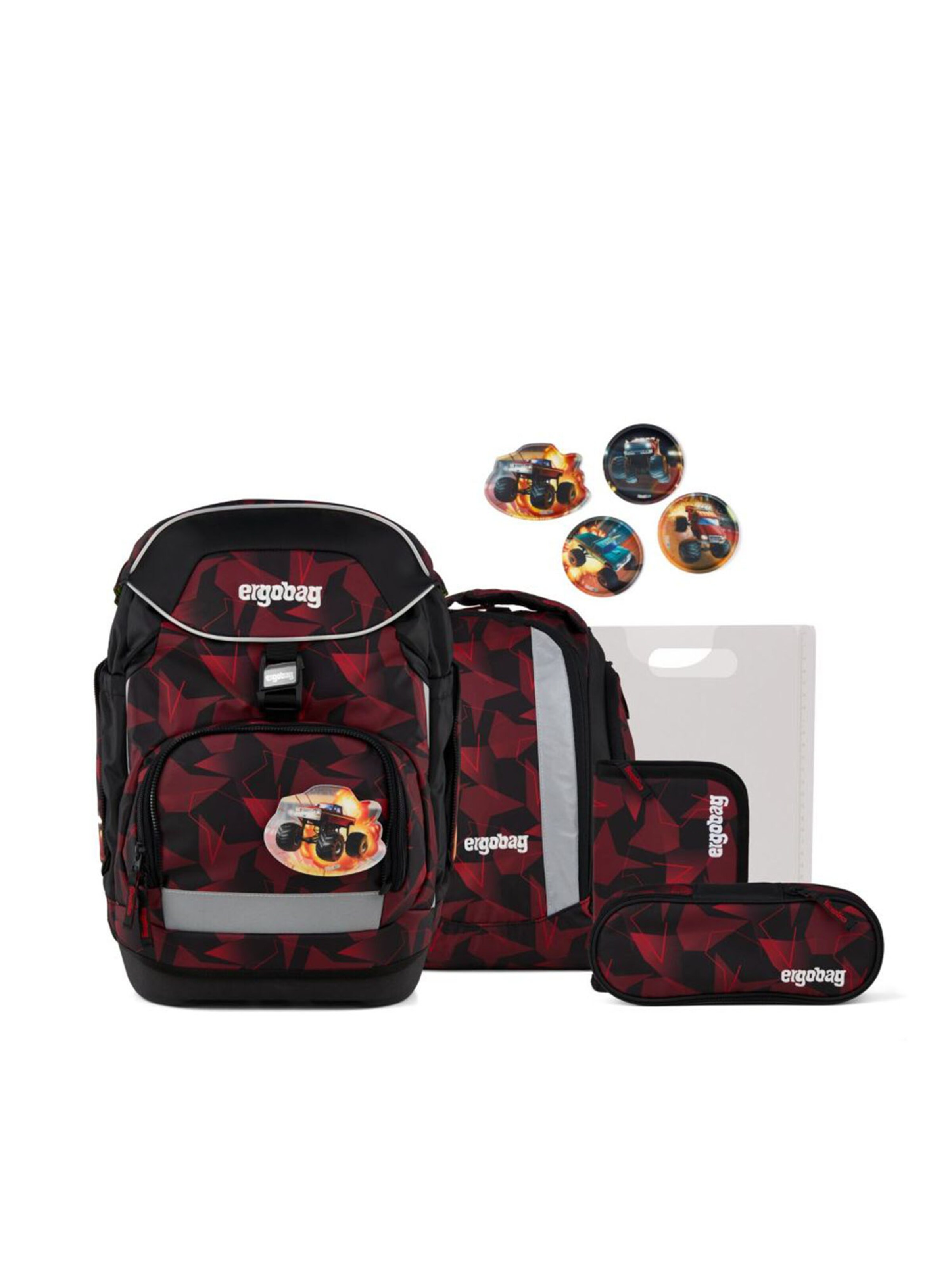 ergobag Rucksack 'Schulrucksack Set'‌‌‌‌ in Rot: Vorderseite