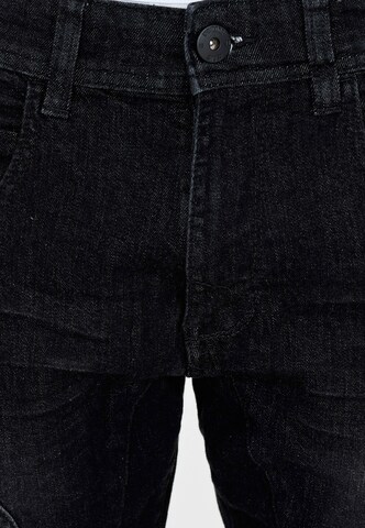 INDICODE JEANS Regular Shorts 'Leon' in Schwarz