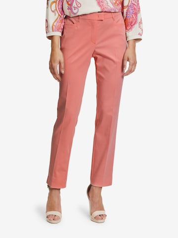 Regular Pantalon à plis Betty Barclay en rose : devant