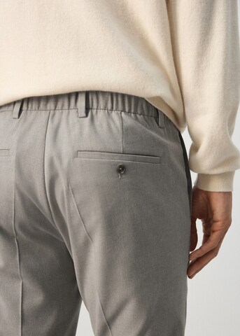 MANGO MAN Regular Pleated Pants 'Johan' in Grey