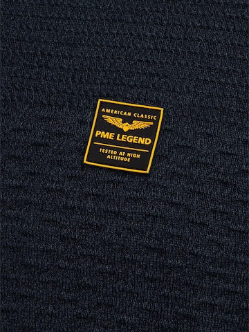 PME Legend Trui 'Pullover with half zipper' in Blauw