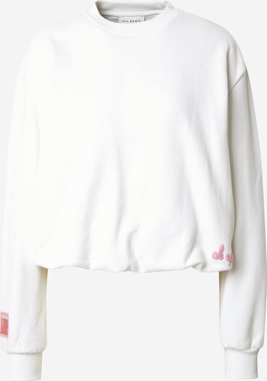 OH APRIL Sweater majica 'Zuri' u svijetloroza / bijela, Pregled proizvoda