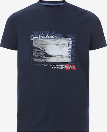 Jan Vanderstorm T-Shirt 'Pitter' in Blau: Vorderseite