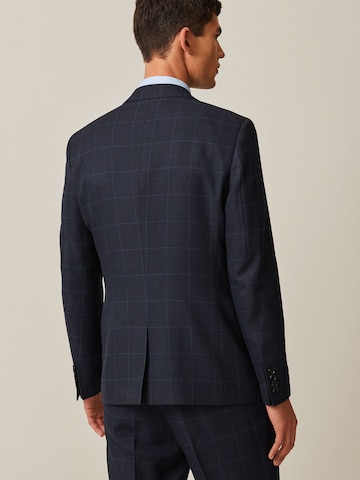 Coupe slim Veste de costume 'Prince-of-Wales' Next en bleu